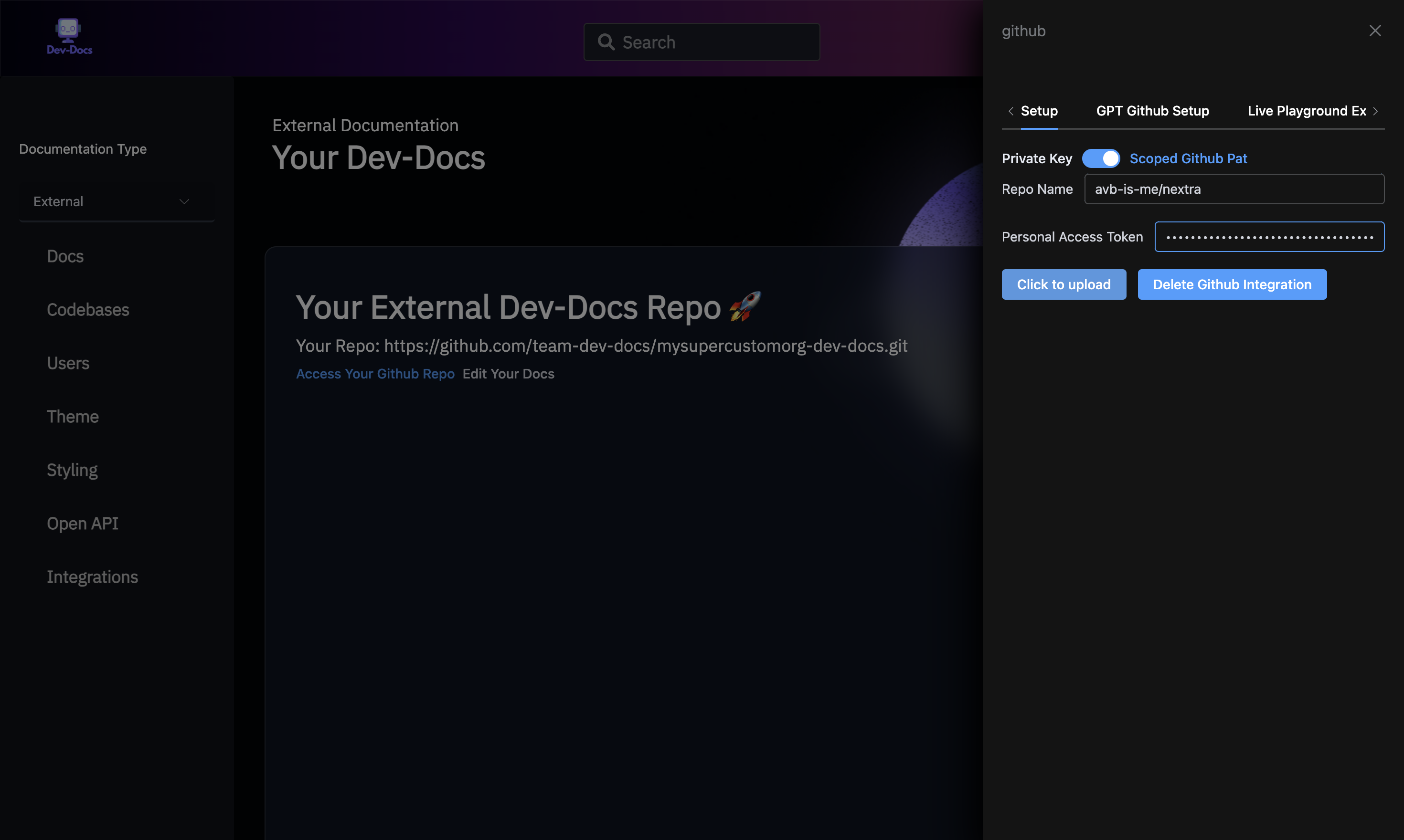 This is the image for BUTTON with the text: Click to upload and then clicked